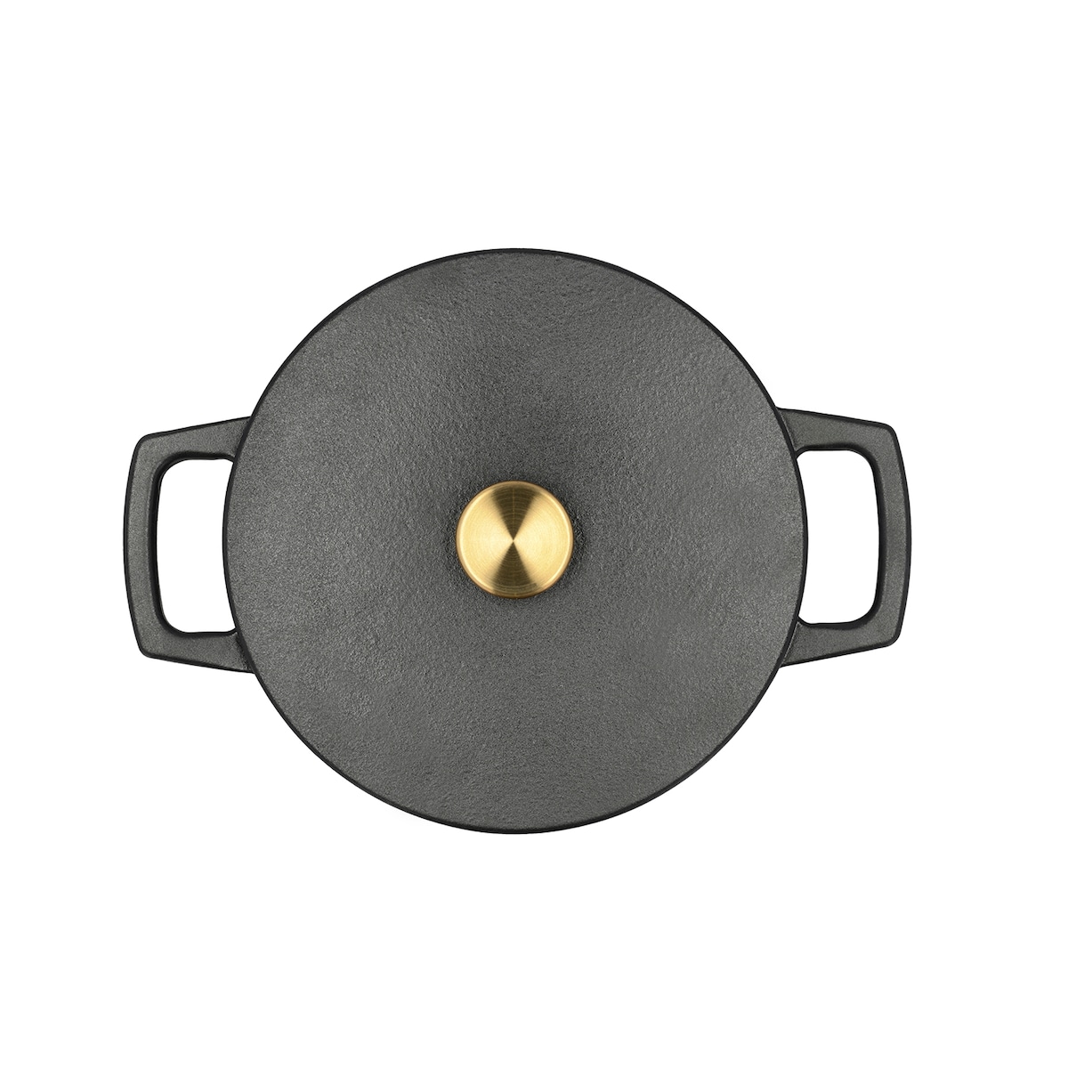 HOLM Cast iron pot Dia 22,5 x 11 cm 3,6 liter Black