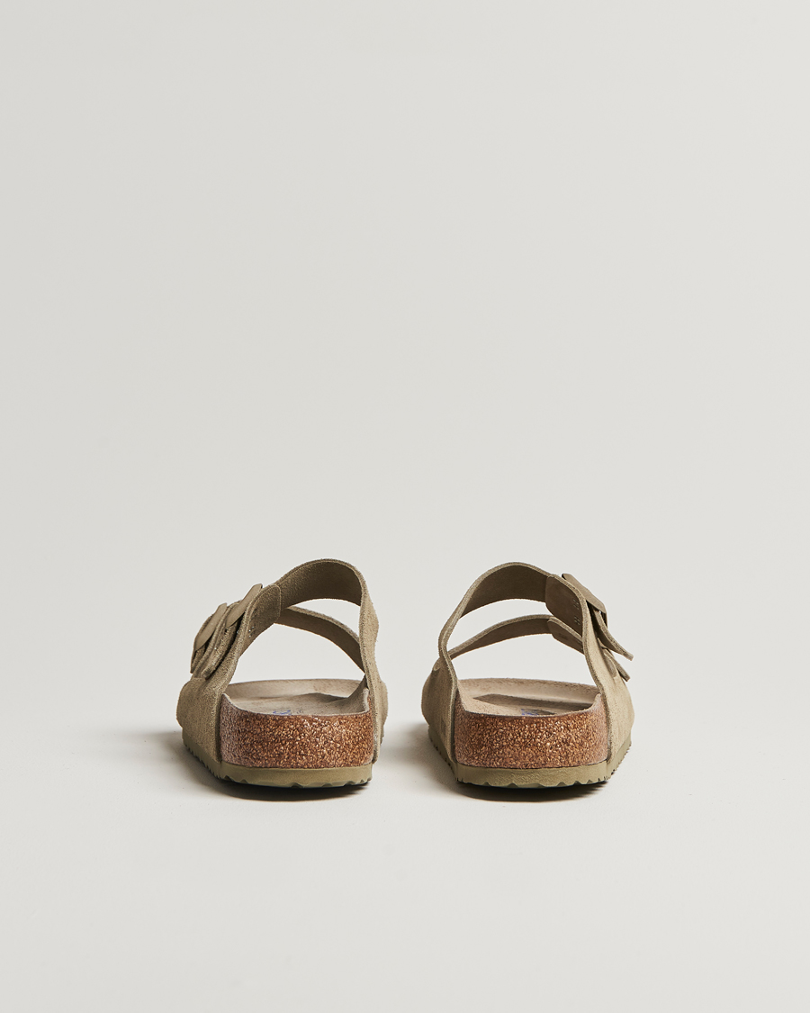 BIRKENSTOCK Arizona Soft Footbed Faded Khaki Suede