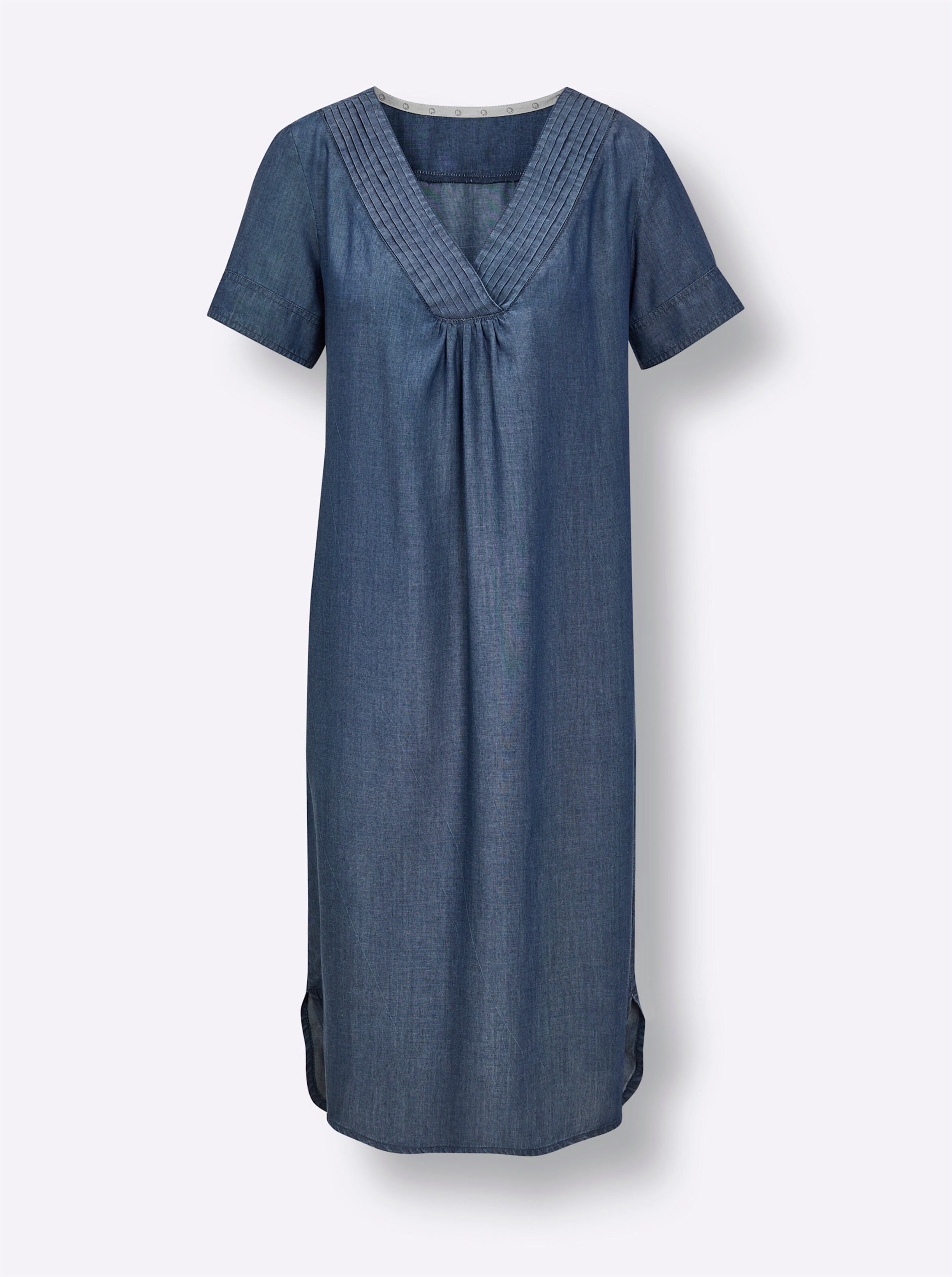 CREATION L PREMIUM Lyocell-Kleid in blue-bleached