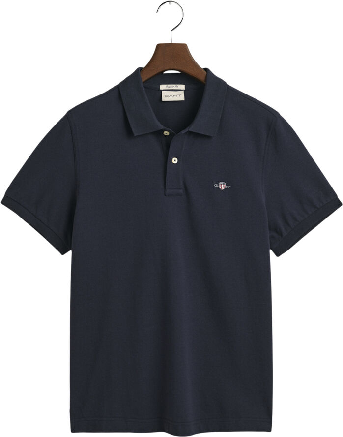 Gant REG SHIELD SS PIQUE POLO Evening blue