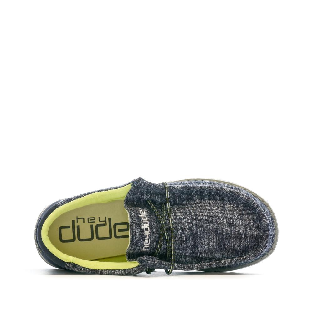 Hey Dude Chaussures Marine/Grise Garçon Hey Dude Wally Youth