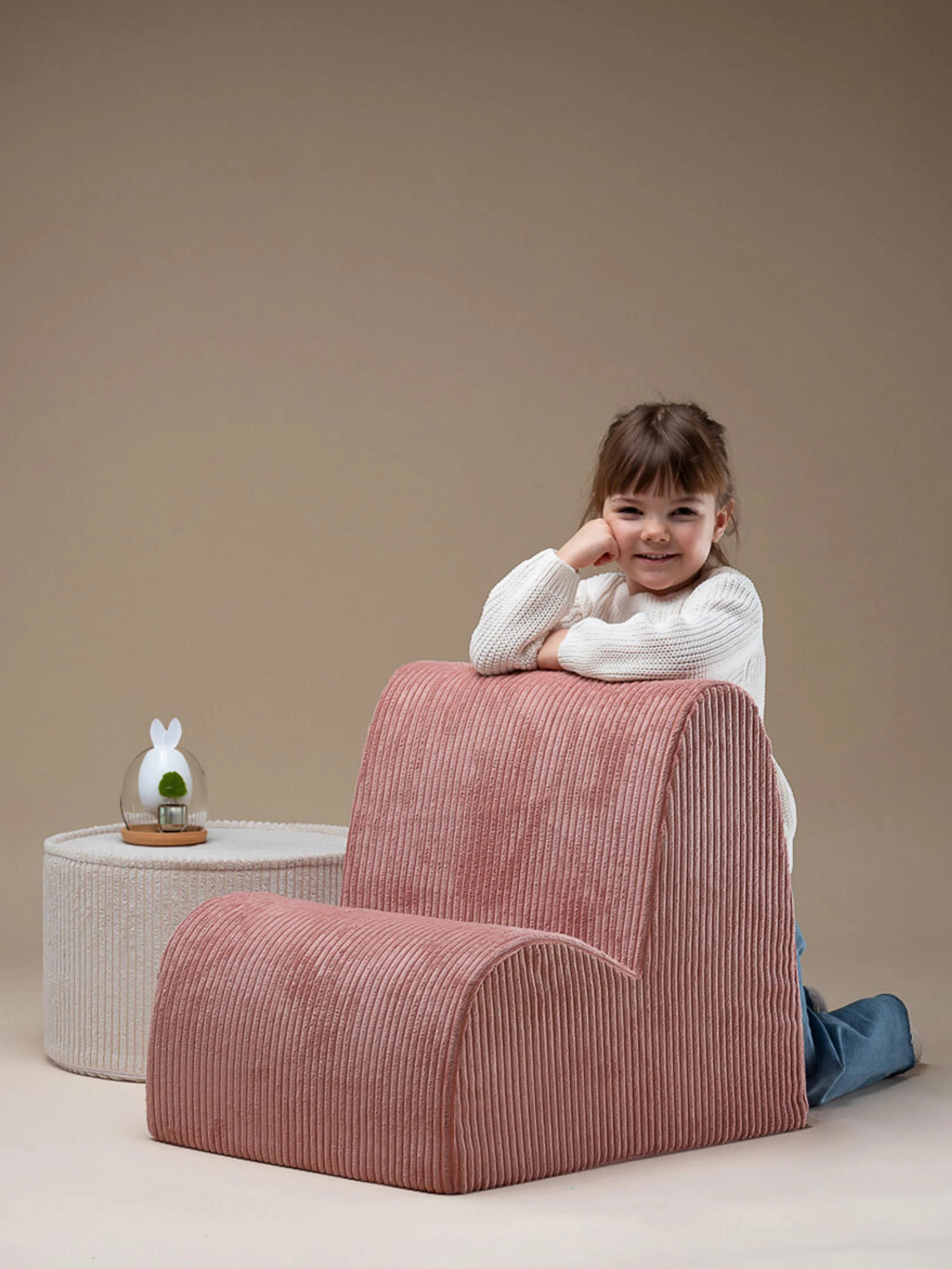 Kinderarmstoel Cloud van corduroy