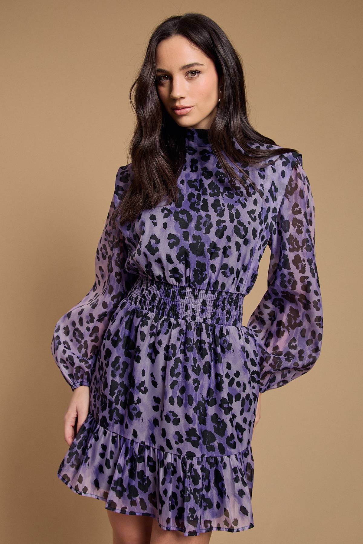 Oasis Robe Mini En Organza À Taille Froncée