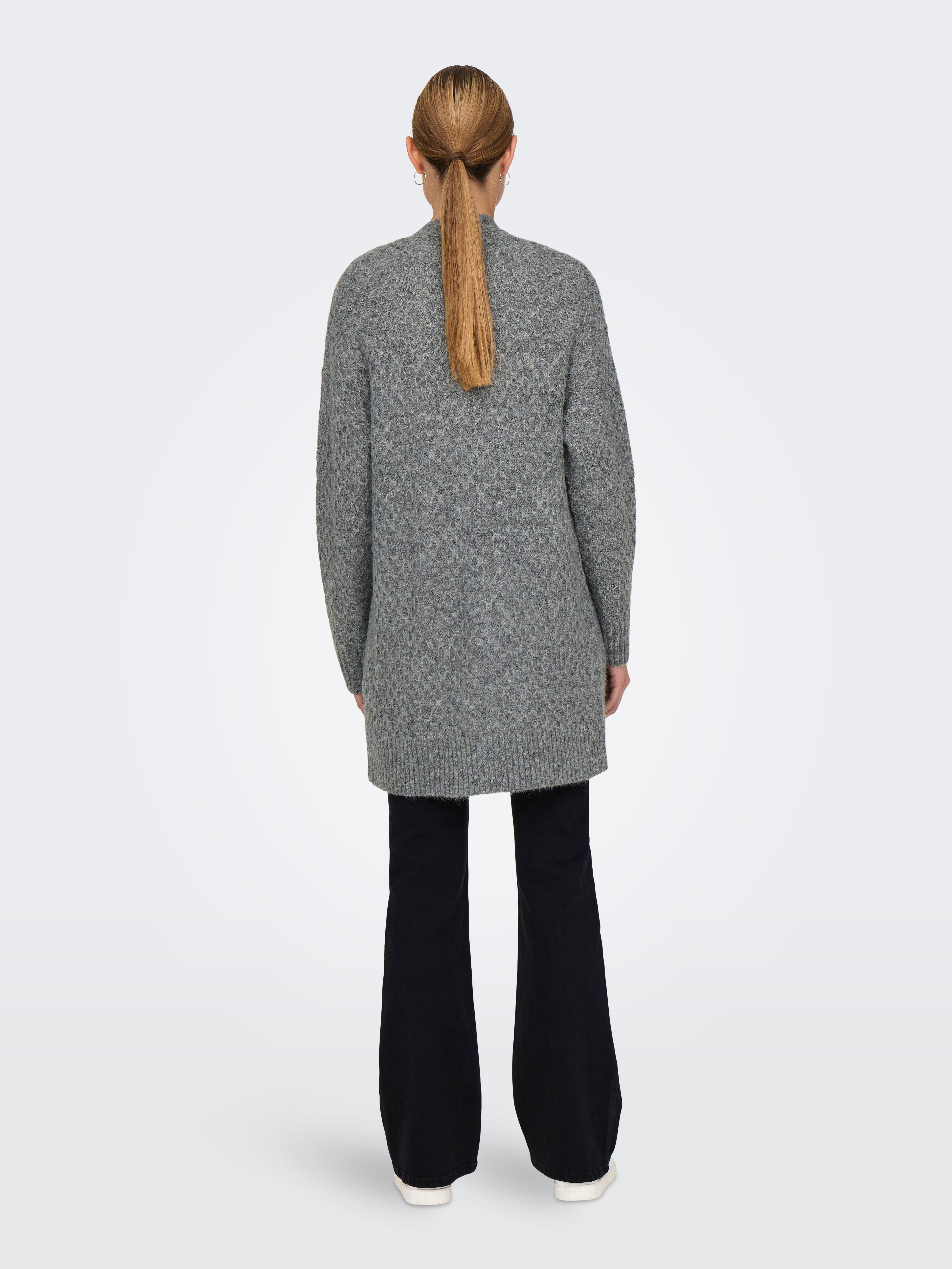 JDYBIGUM Strickpullover Medium Grey Melange