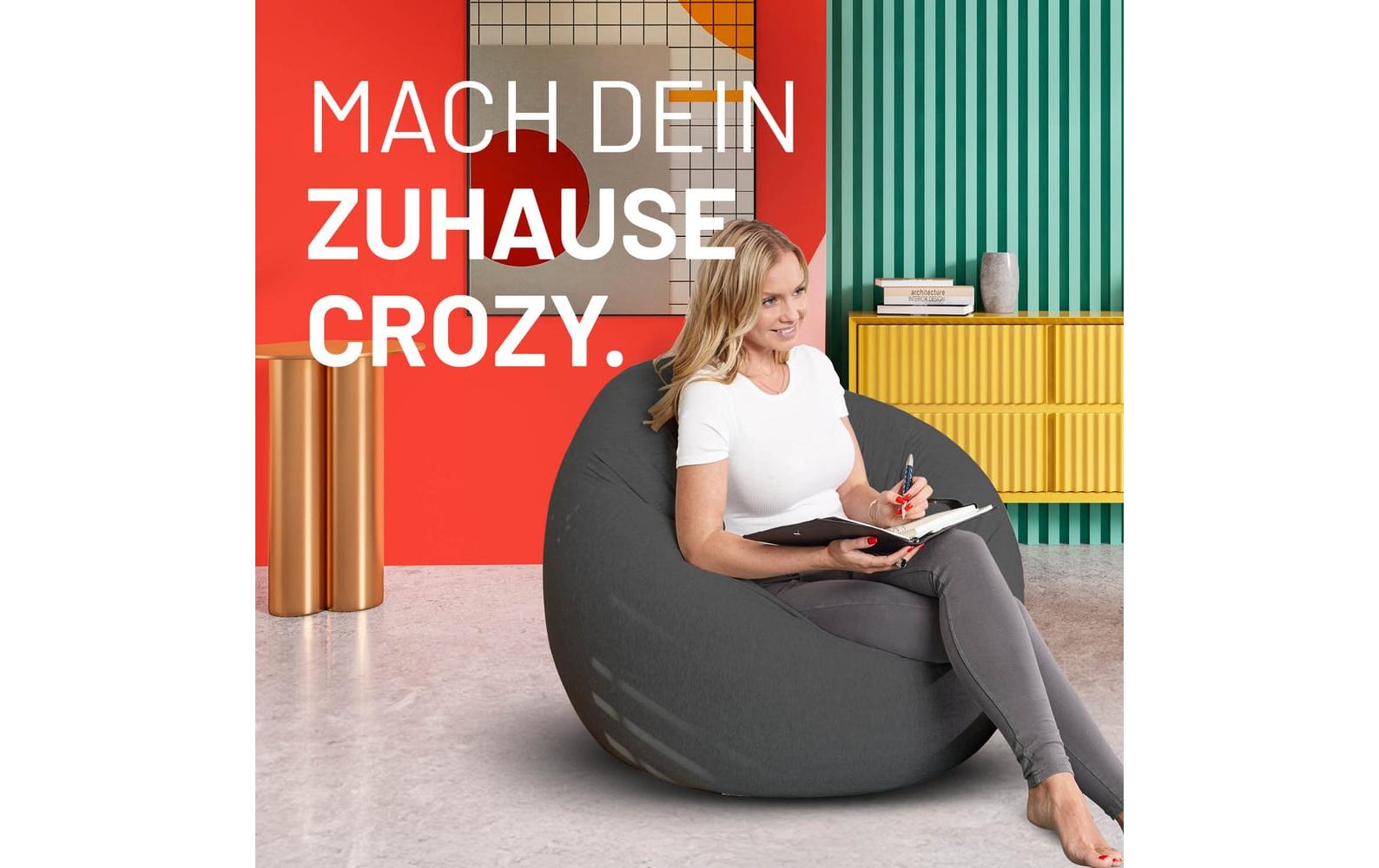 Sitzsack Flexi Comfort 320 L, Dunkelgrau<br>2-in-1 Sitzsack