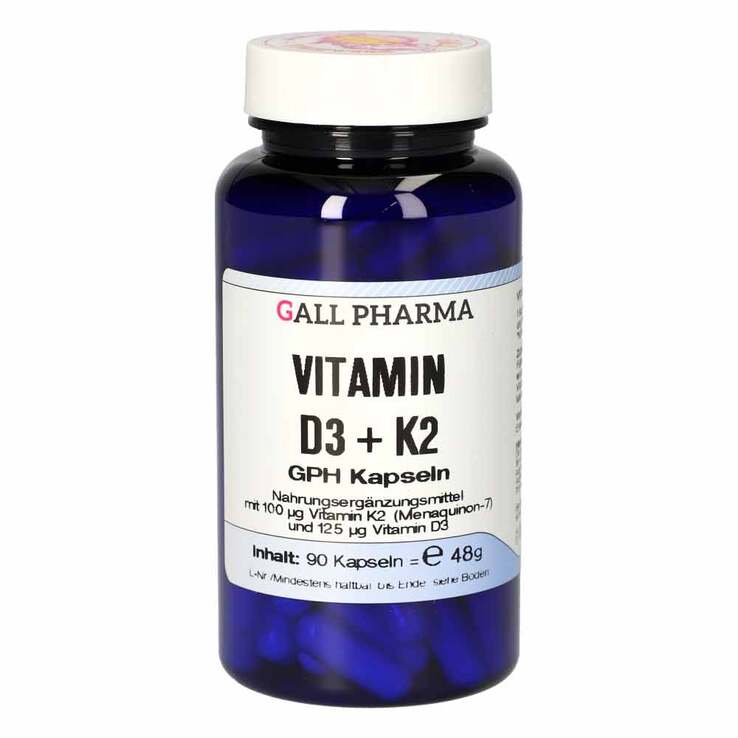 Vitamin D3 + K2 GPH Kapseln, 90 St