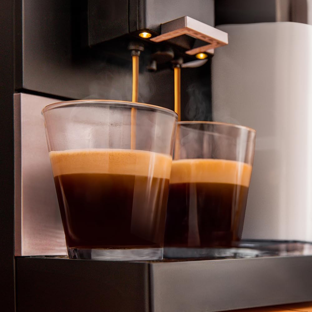Cecotec Machine a Café Espresso Superautomatique Cremmaet Compactccino Connected Black Rose. 19 Bars, cran TFT, Wifi, Moulin Integré, Réservoir d'eau 1,1 L et de lait 400 ml, Nettoyage Automatique