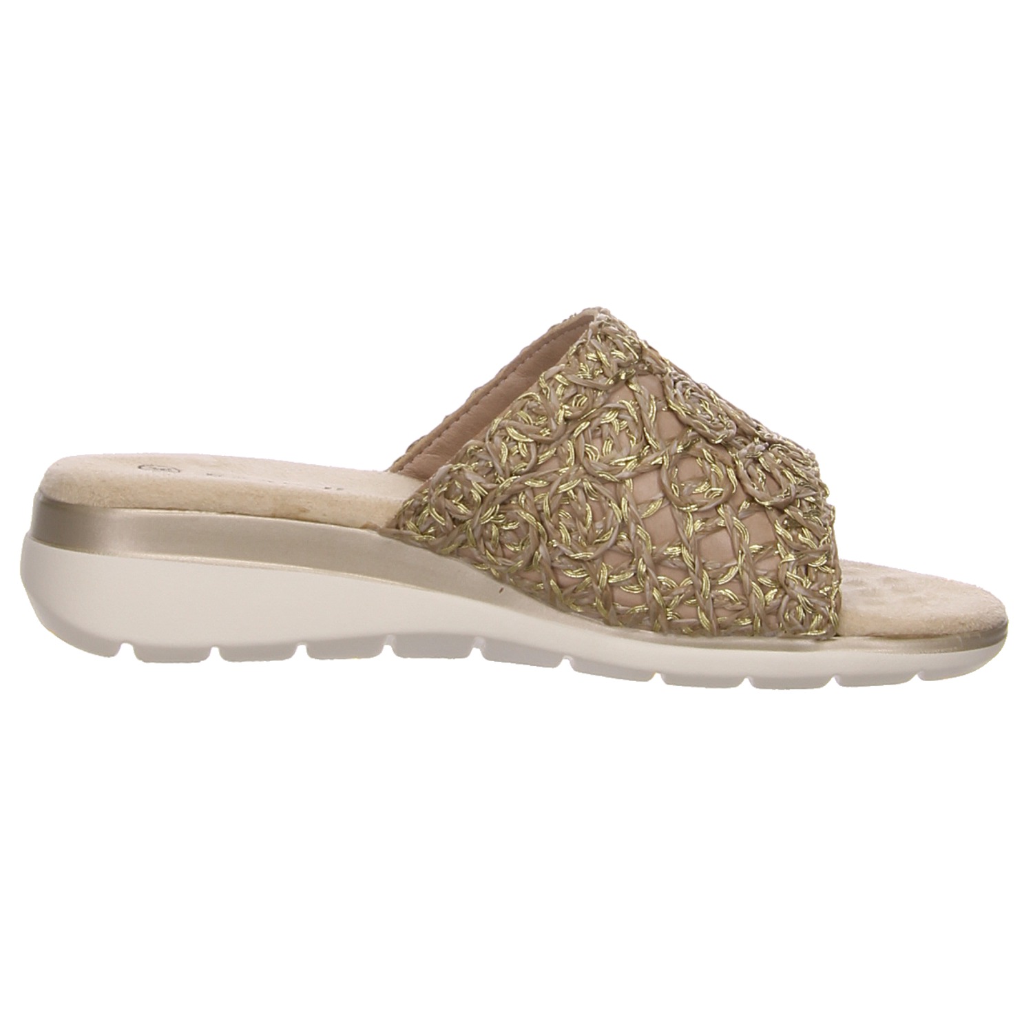 Scandi Pantoletten gold gold/silber/bronce
