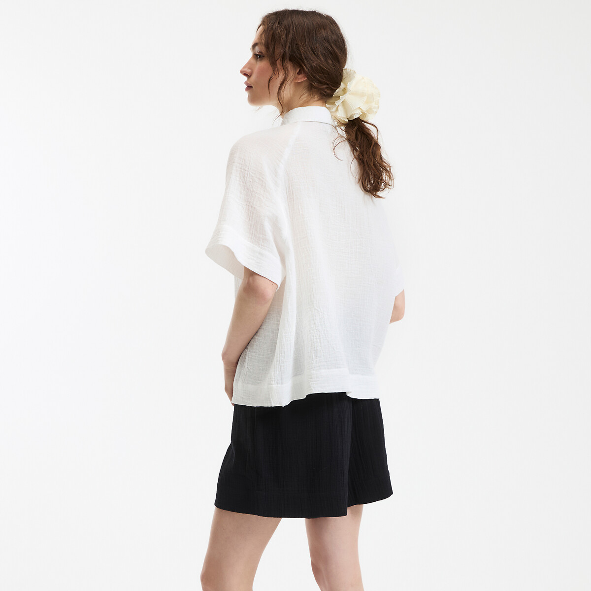 COLEÇÕES LA REDOUTE<br>Camisa folgada com mangas até o cotovelo