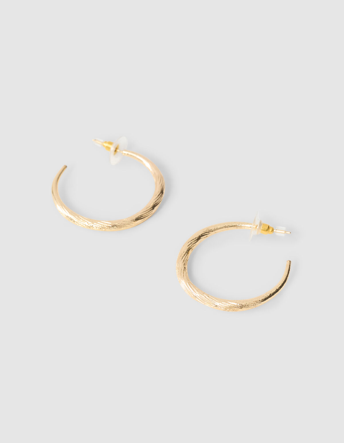 Hammerd Hoop Oorbellen Goud