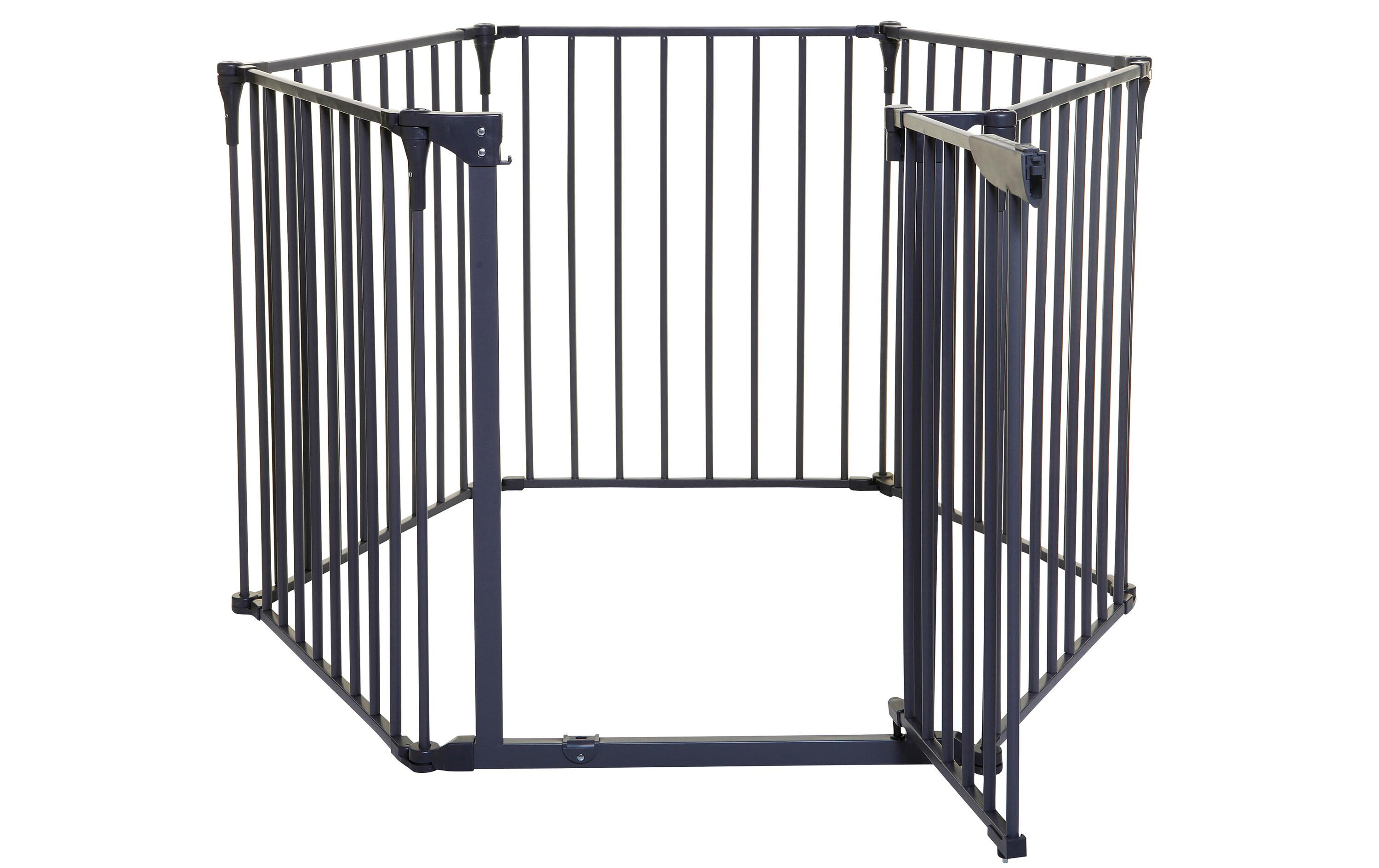 Laufgitter Royale Converta Charcoal 3-in-1<br>Metall Laufgitter breite Barriere/Kaminschutz