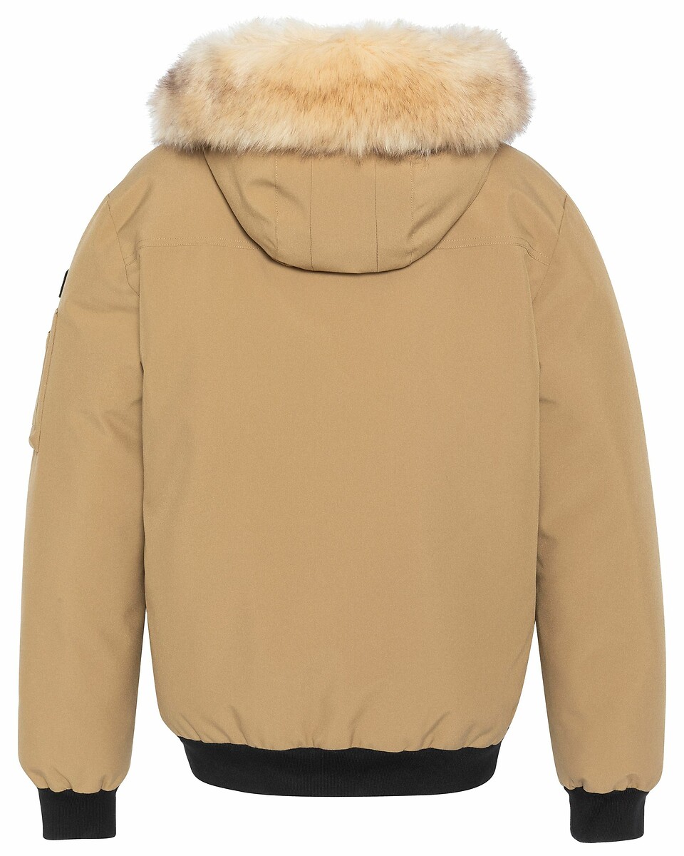 SCHOTT<br>Jaqueta bomber quente com zíper e capuz Keyburn