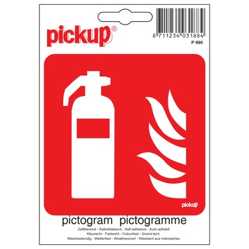 Pickup pictogram brandblusapparaat 10x10 cm