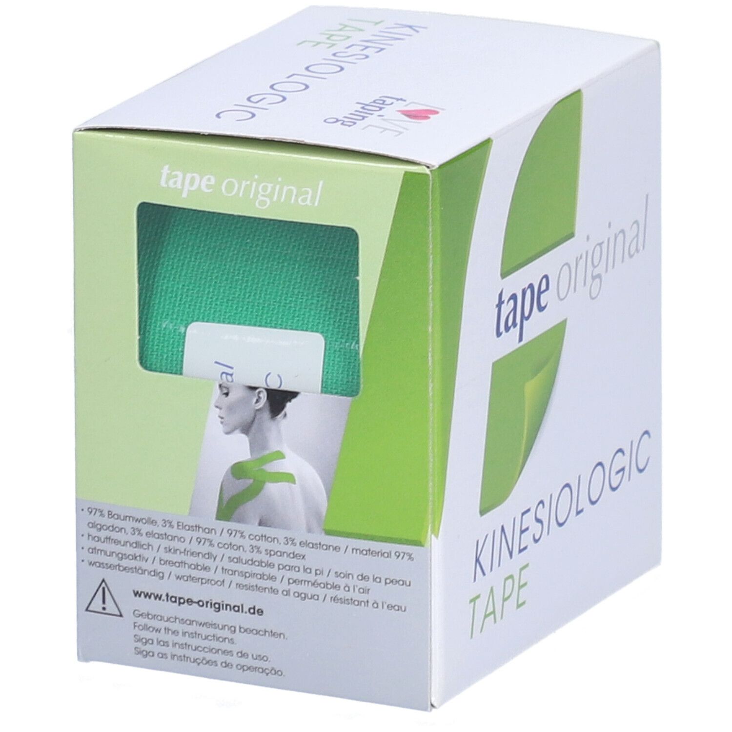 Kinesio tape original Kinesiologic Tape grün 5 cm x 5 m