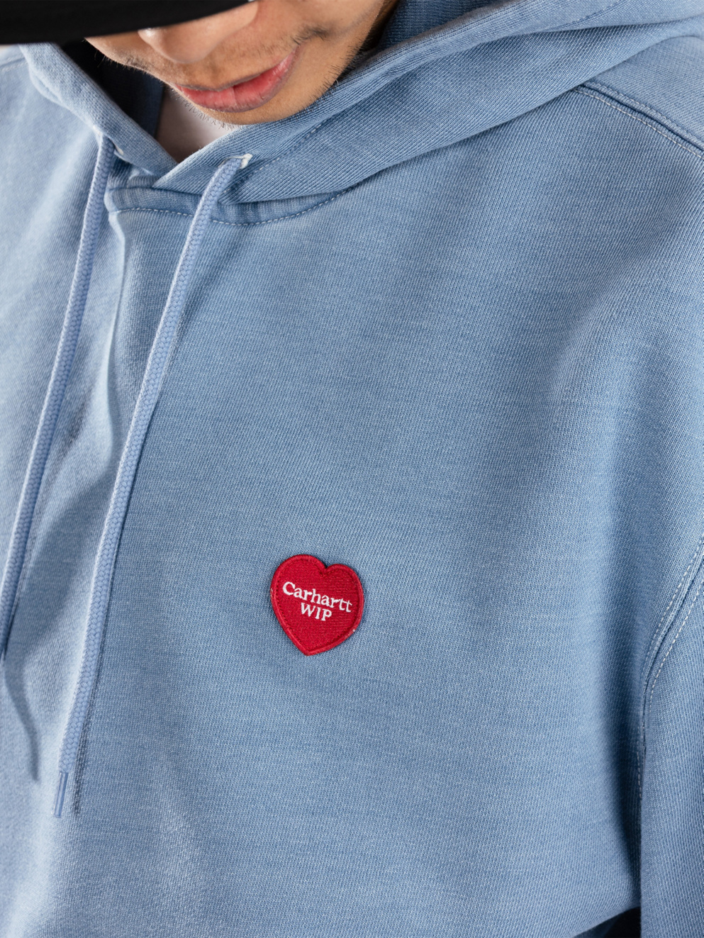 Carhartt WIP Ingo Hoodie light blue/garment dyed