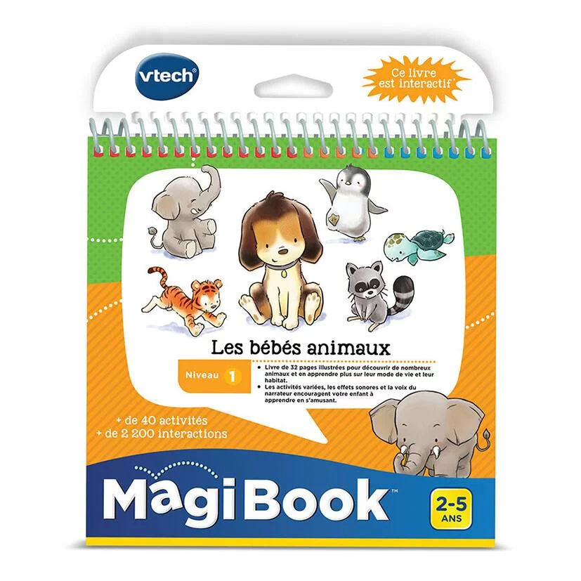 LIVRE MAGIBOOK - LES BEBES ANIMAUX