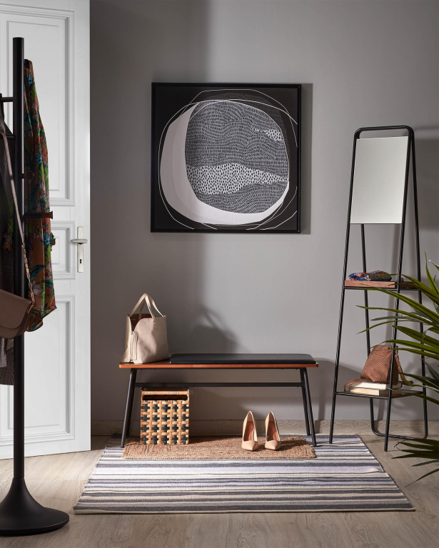 Kave Home Carabel bankje notenhoutfineer
