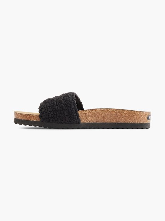 ESPRIT Tieffussbett-Pantolette Schwarz