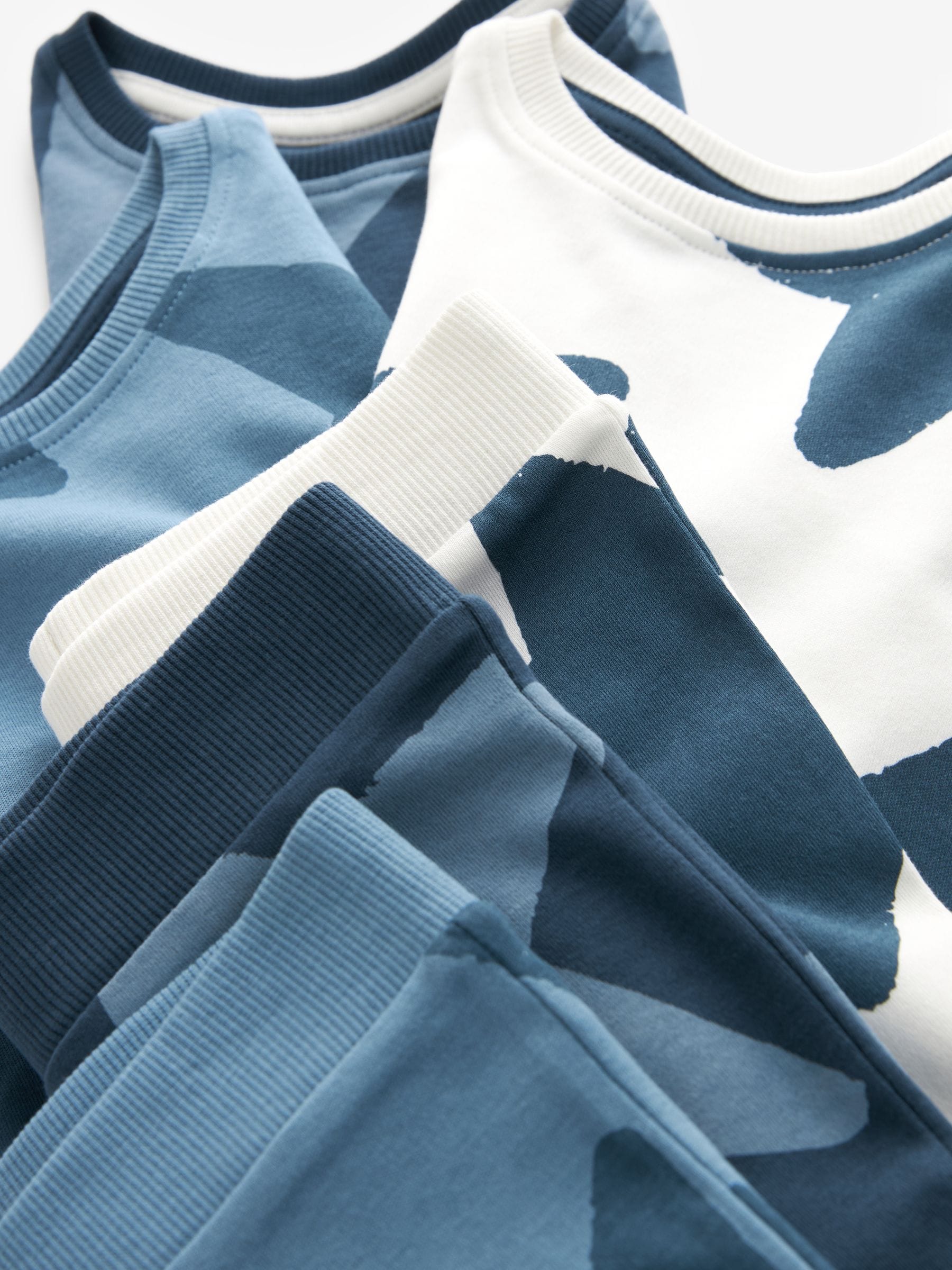 Blauw/marine - Verpakking van 3 knusse pyjama's (9 mnd-10 jr)