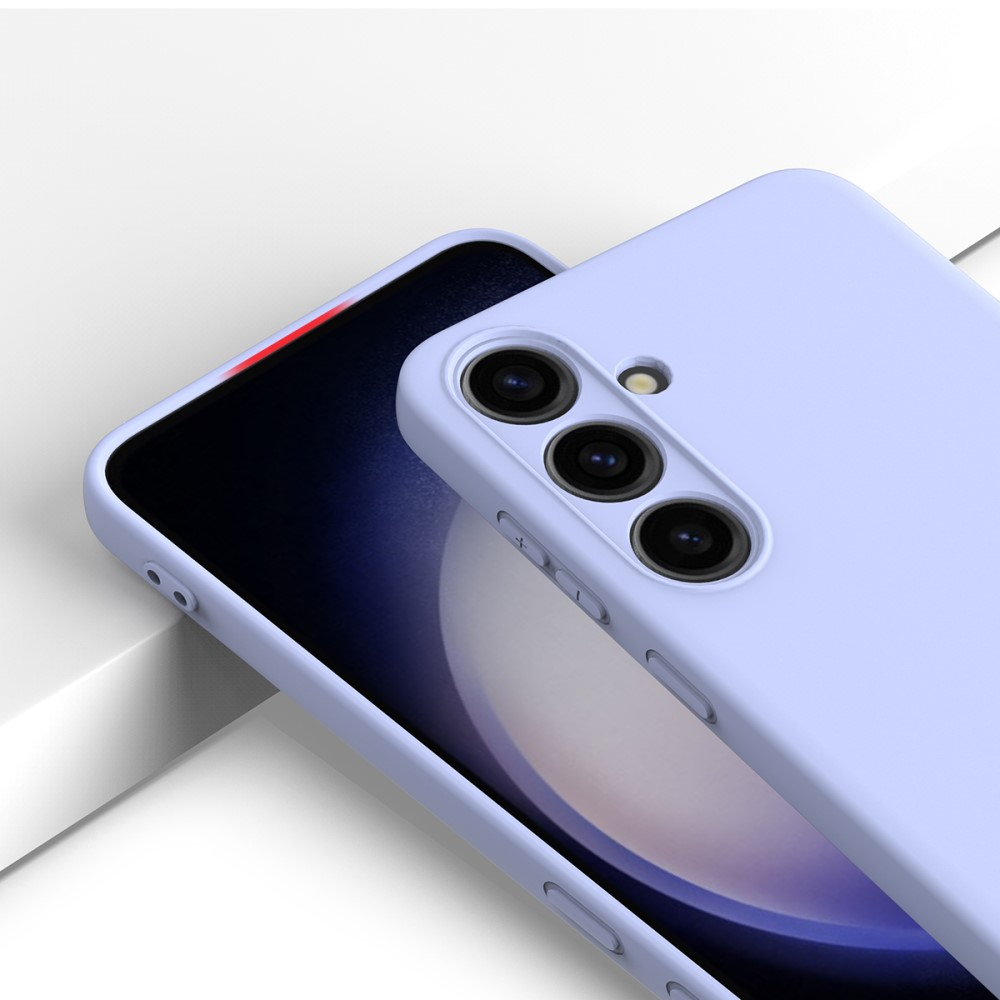 Samsung Galaxy S24  Plus Silikon Case Hülle mit Kameraschutz   Trageschlaufe - Lila