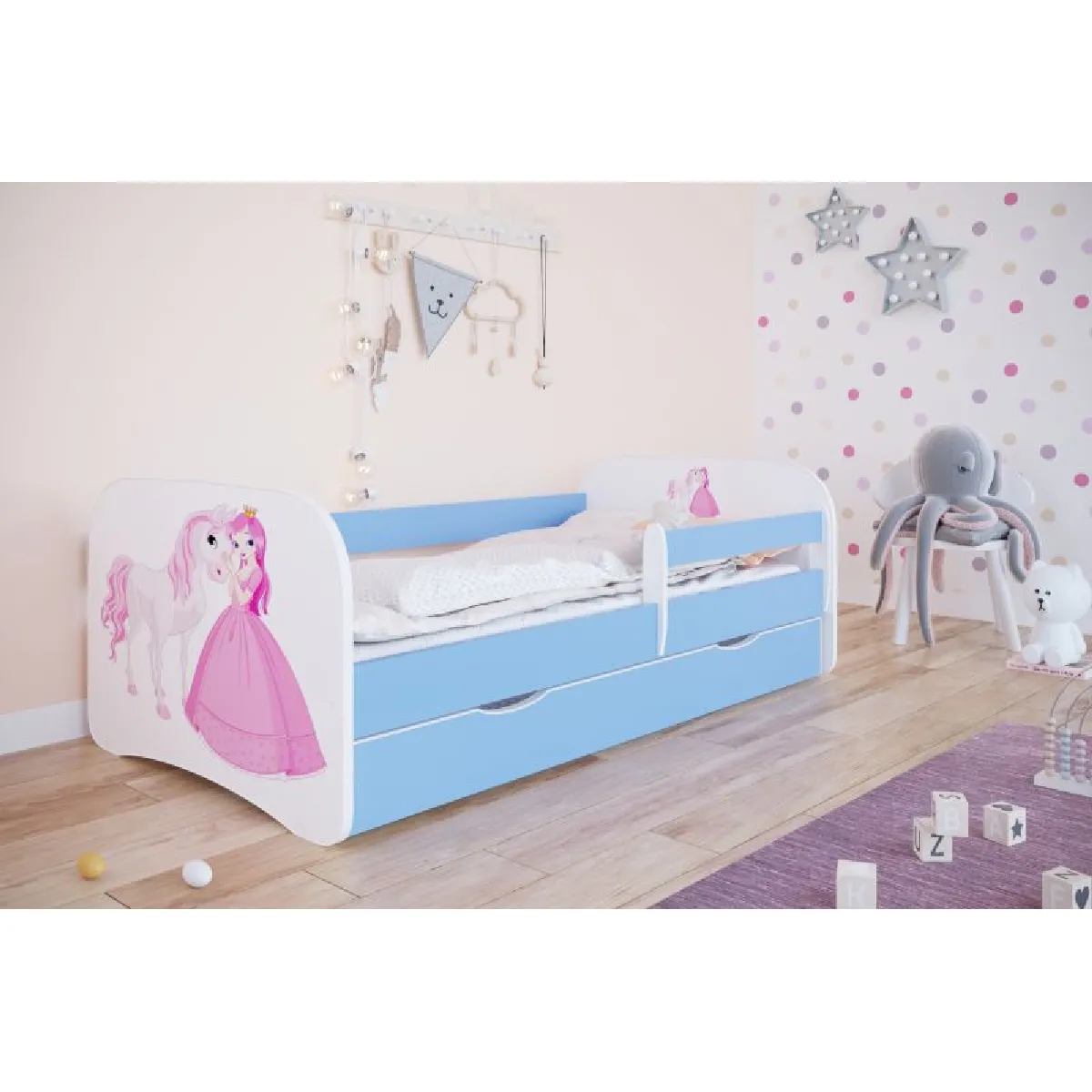 Lit Babydreams princesse bleu sans tiroir 140/70