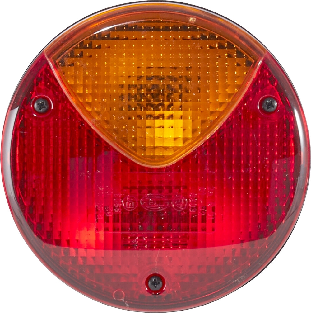 Hella Halogen Heckleuchte mit Blinklicht, Schlusslicht und Bremslicht 24/12V Rund für links / rechts