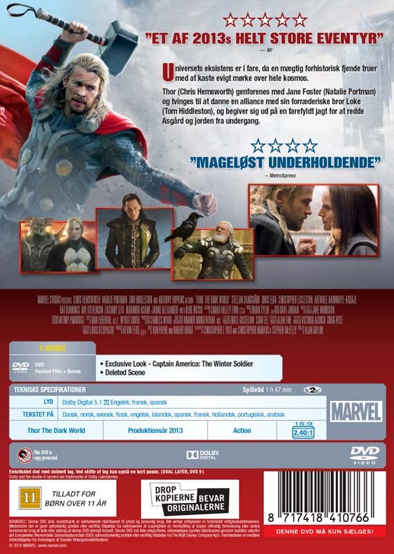 Thor: The Dark World - DVD