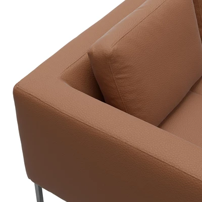 Nordskov venstrevendt hjørnesofa med pufafslutning