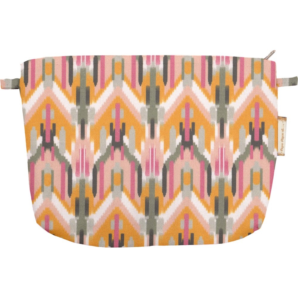 Pochette Tissu Ikat Ocre