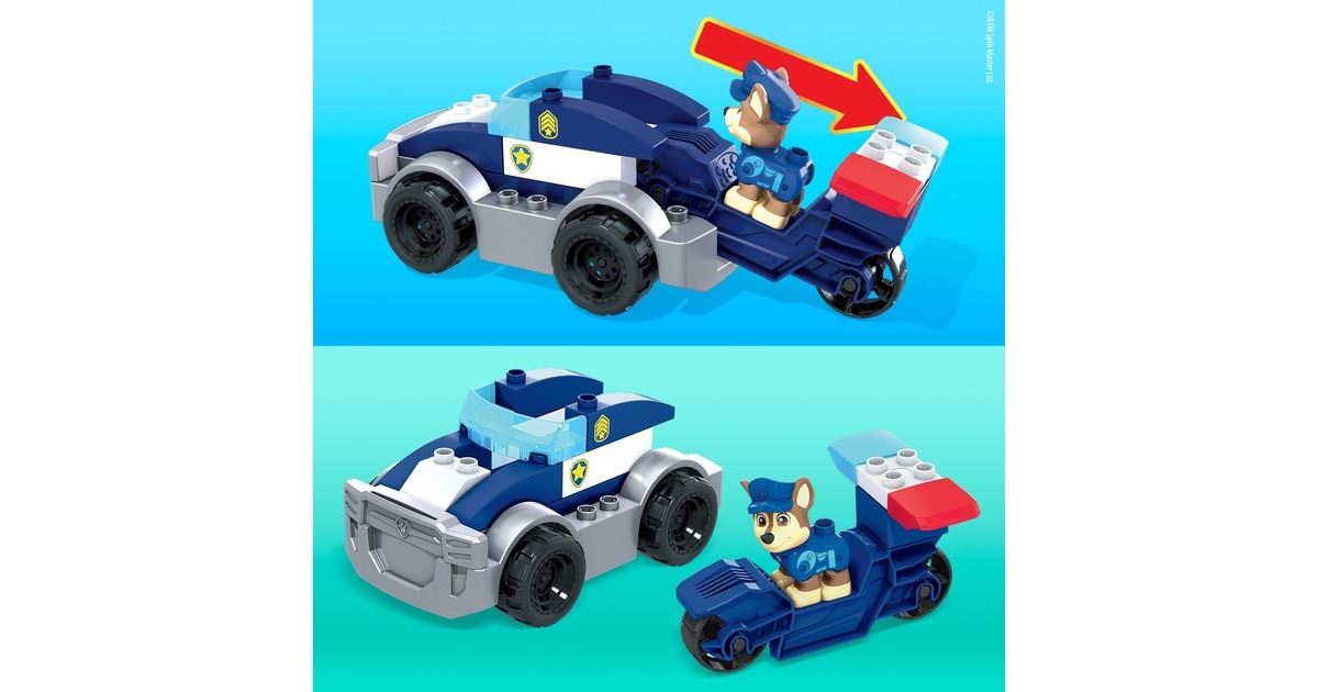 MattelPAW Patrol: The Movie - Chase’s City Police Cruiser Set Constructiespeelgoed