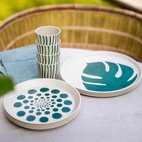 Koziol Monstera Leaf Teller 4er Set