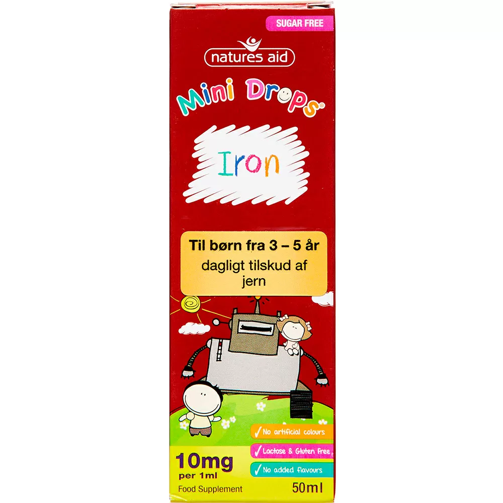 Natures Aid Mini Drops Iron - 50 ml