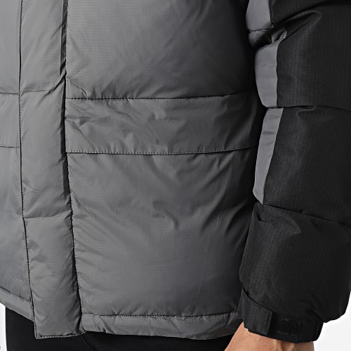 Doudoune Capuche 23107B Gris Anthracite Noir