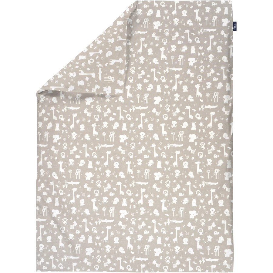 Alvi® Bettwäsche Zootiere taupe