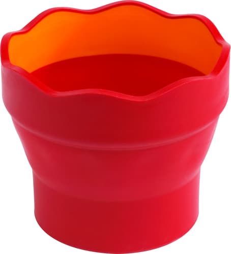 Faber-Castell Wasserbecher Clic&Go rot