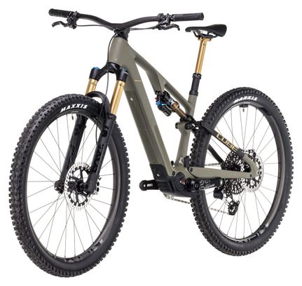 VTT Électrique Tout-Suspendu Cube AMS Hybrid One44 C:68X Super TM 400X Sram XX Eagle AXS 12V 400 Wh 29'' Vert Dusty Olive 2025