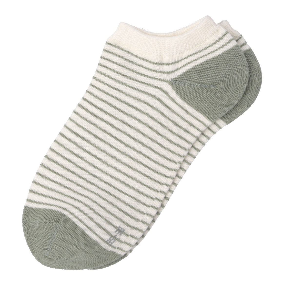 Gina Benotti 4 Paar Damen Sneaker-Socken im Set dunkelgrün / creme