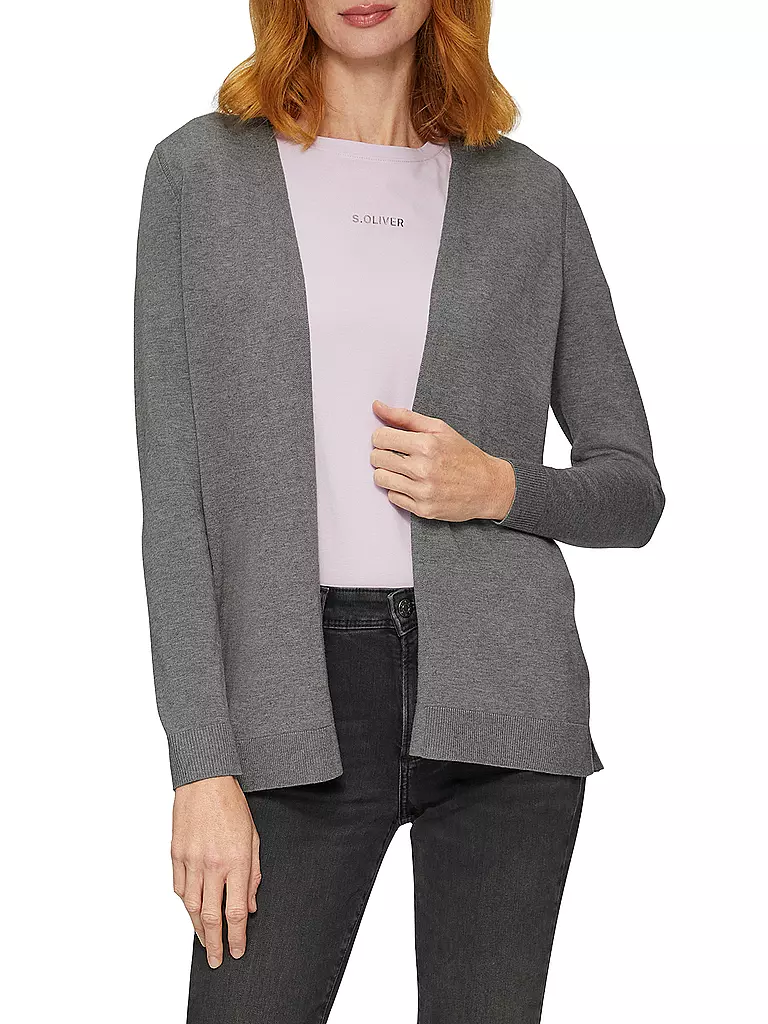 S.OLIVER Strickjacke  grau