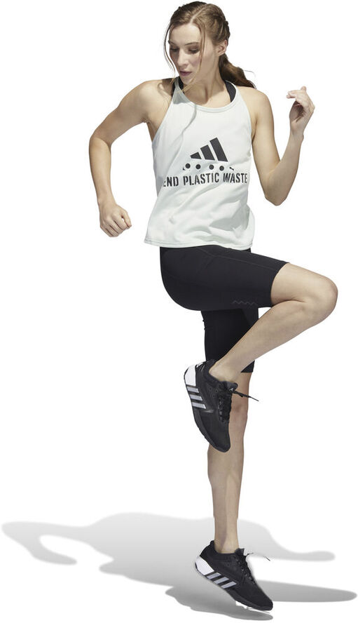 adidas Run Fast Graphic løbetop Hvid