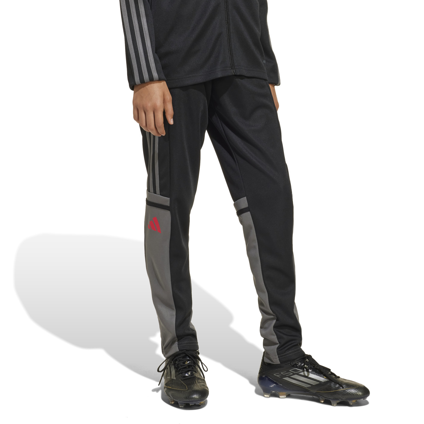 adidas Squadra 25 Trainingspak Full-Zip Kids Zwart Grijs Rood
