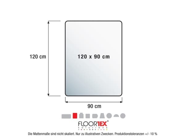 Advantage stoleunderlag PVC 90x120 cm tæppe