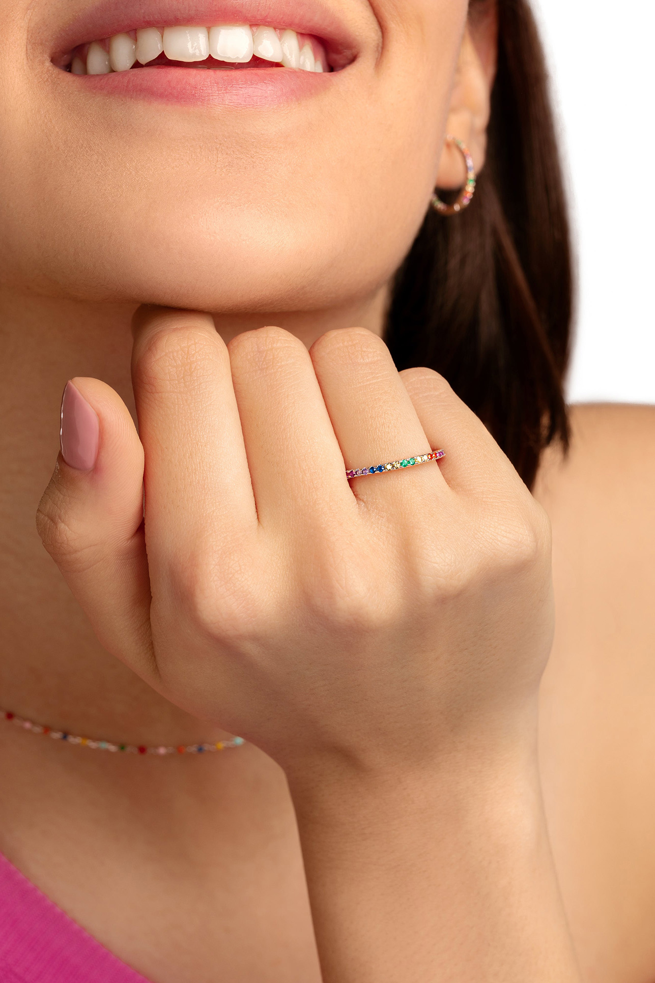 Anel Cleo Colors Prateado