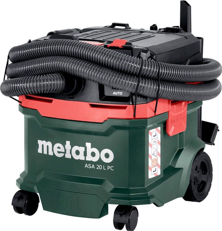 Metabo - Alleszuiger ASA 20 L PC - Bouwstofzuiger - Stofklasse L - Handmatige Filterreiniging
