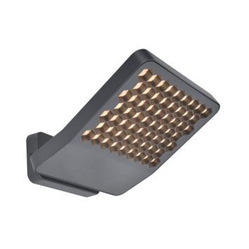 LUTEC wandlamp Atlantis donkergrijs 24W 3000 lumen