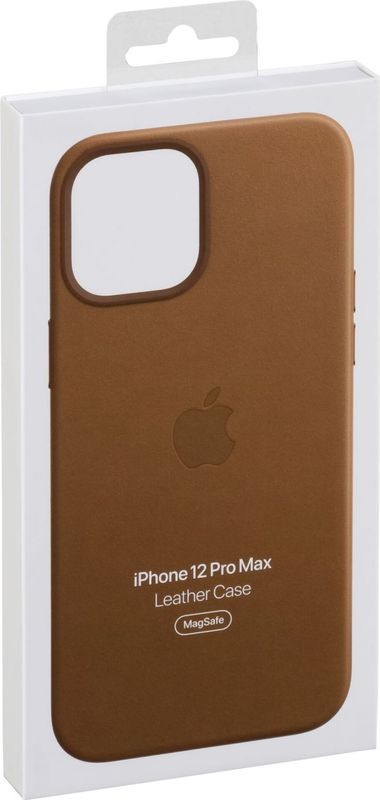 Apple - Leather Backcover - MagSafe - Zwart - Echt Leer
