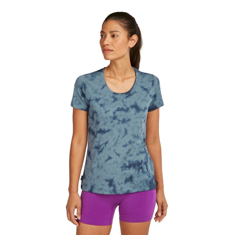 Merino 150 Tech Lite SS Scoop Tee Cloud Dye - T-shirt en laine mérinos femme