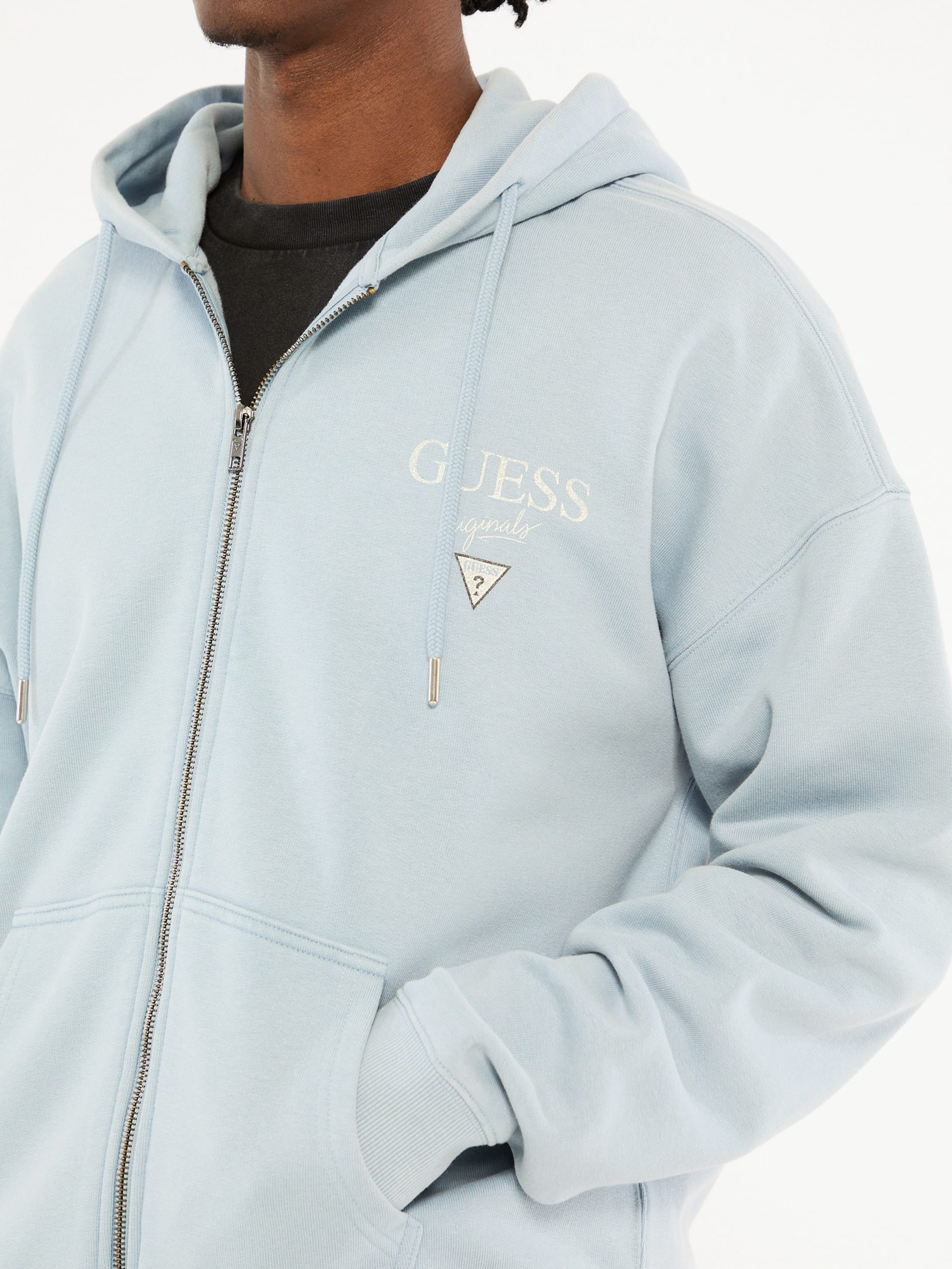 Moletom com zíper frontal GUESS Originals Eco Baker