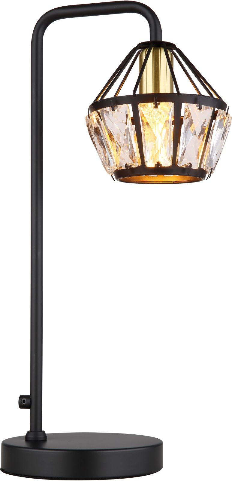 Tischleuchte - schwarz - 43 cm hoch