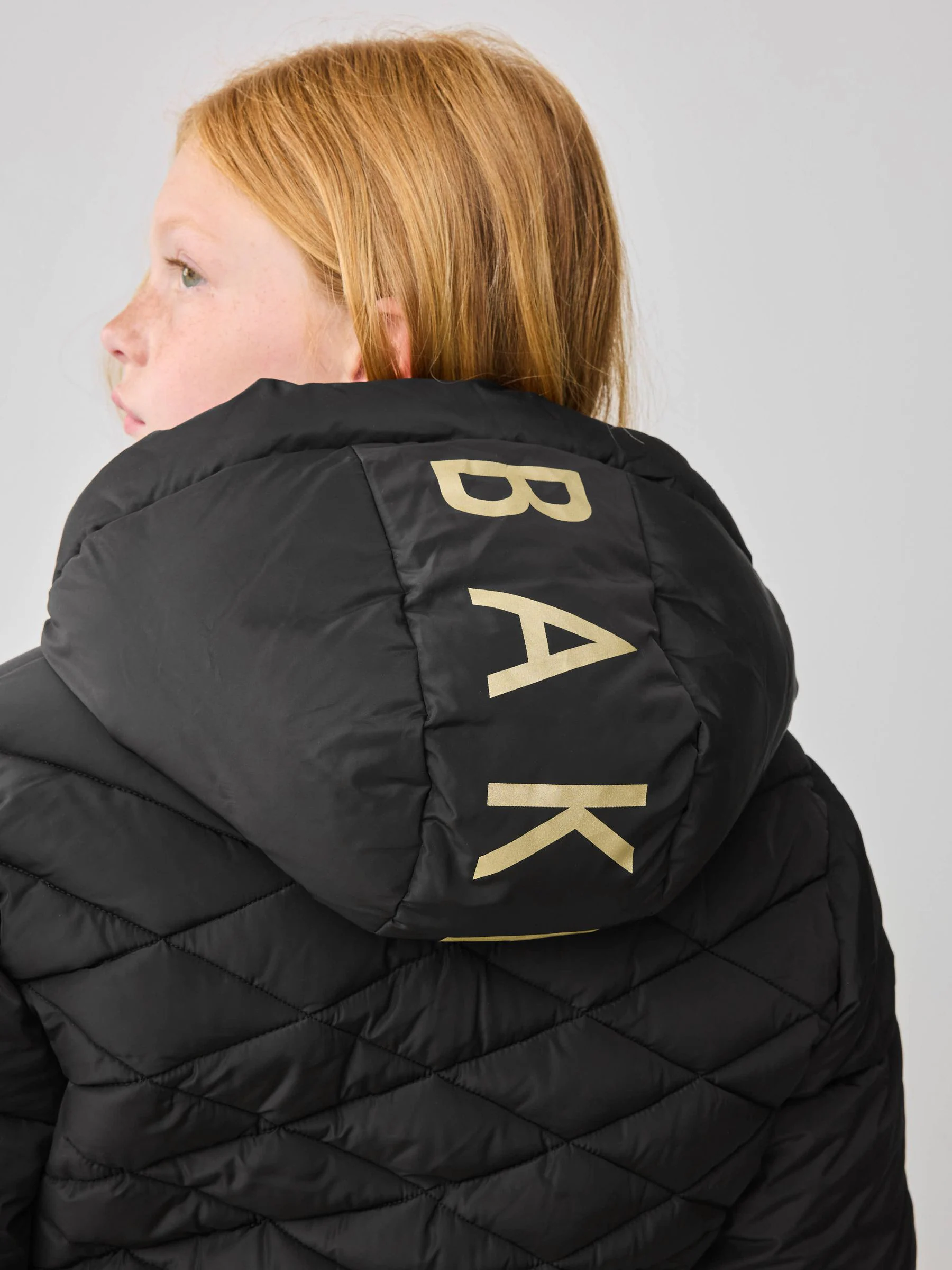 Zwart - Baker by Ted Baker - Regenbestendige halfzware gevoerde jas met ceintuur