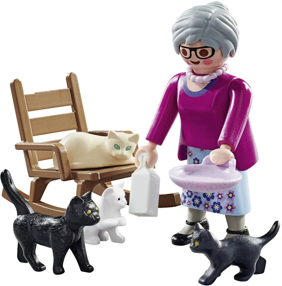 GRAND MERE ET CHATS -71172